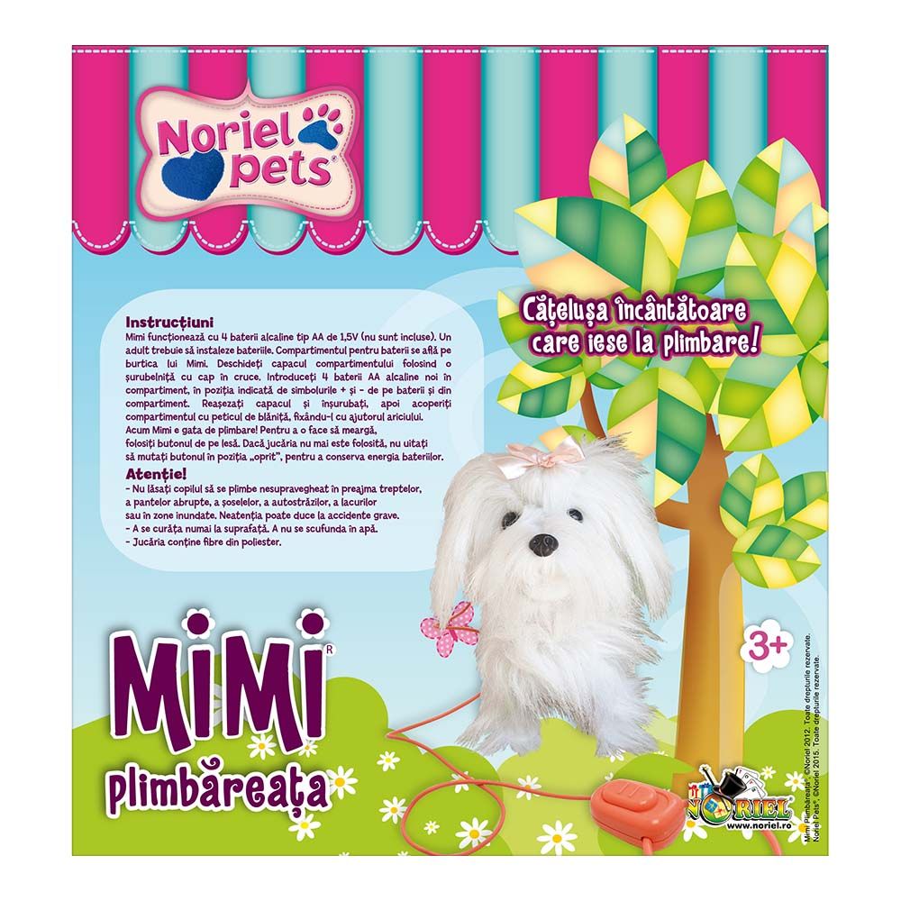 Jucarie de plus interactiva Noriel Pets - Mimi Catelusa Plimbareata