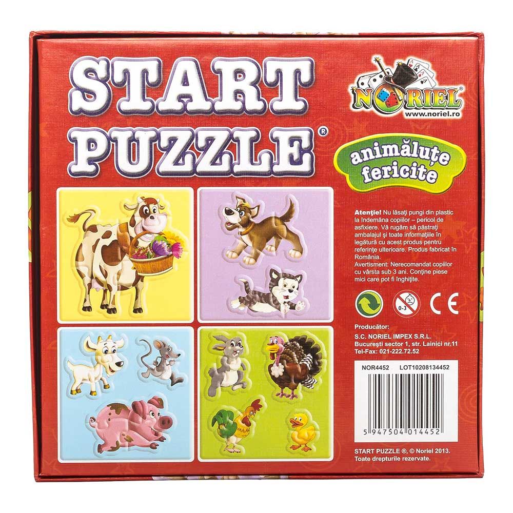 Puzzle Start 4 in 1 Noriel - Animalute fericite