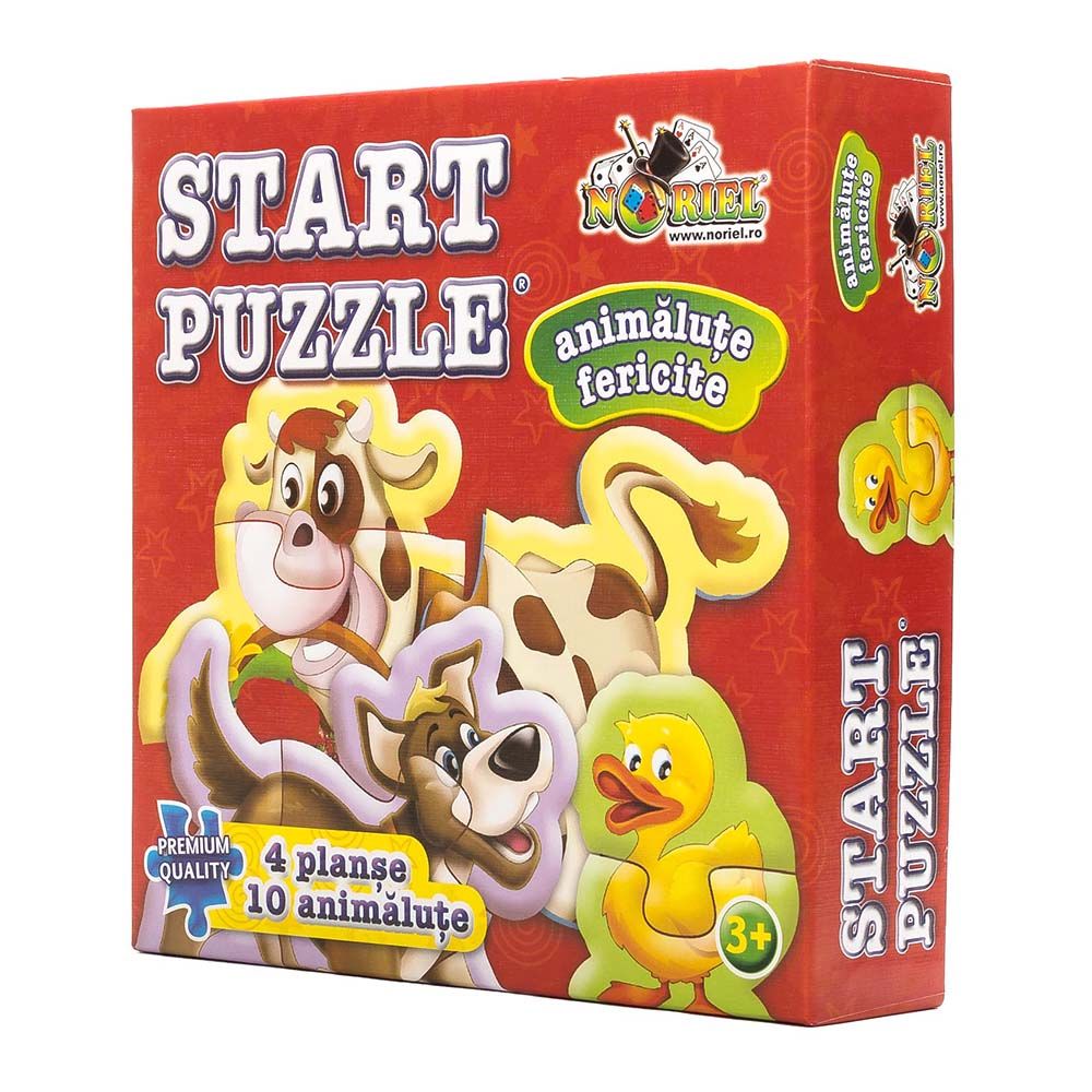 Puzzle Start 4 in 1 Noriel - Animalute fericite