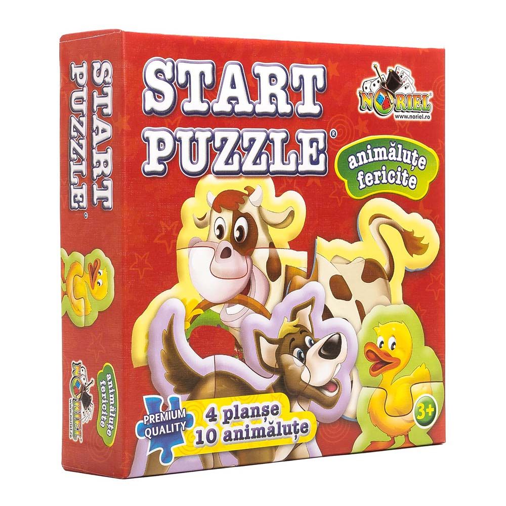 Puzzle Start 4 in 1 Noriel - Animalute fericite