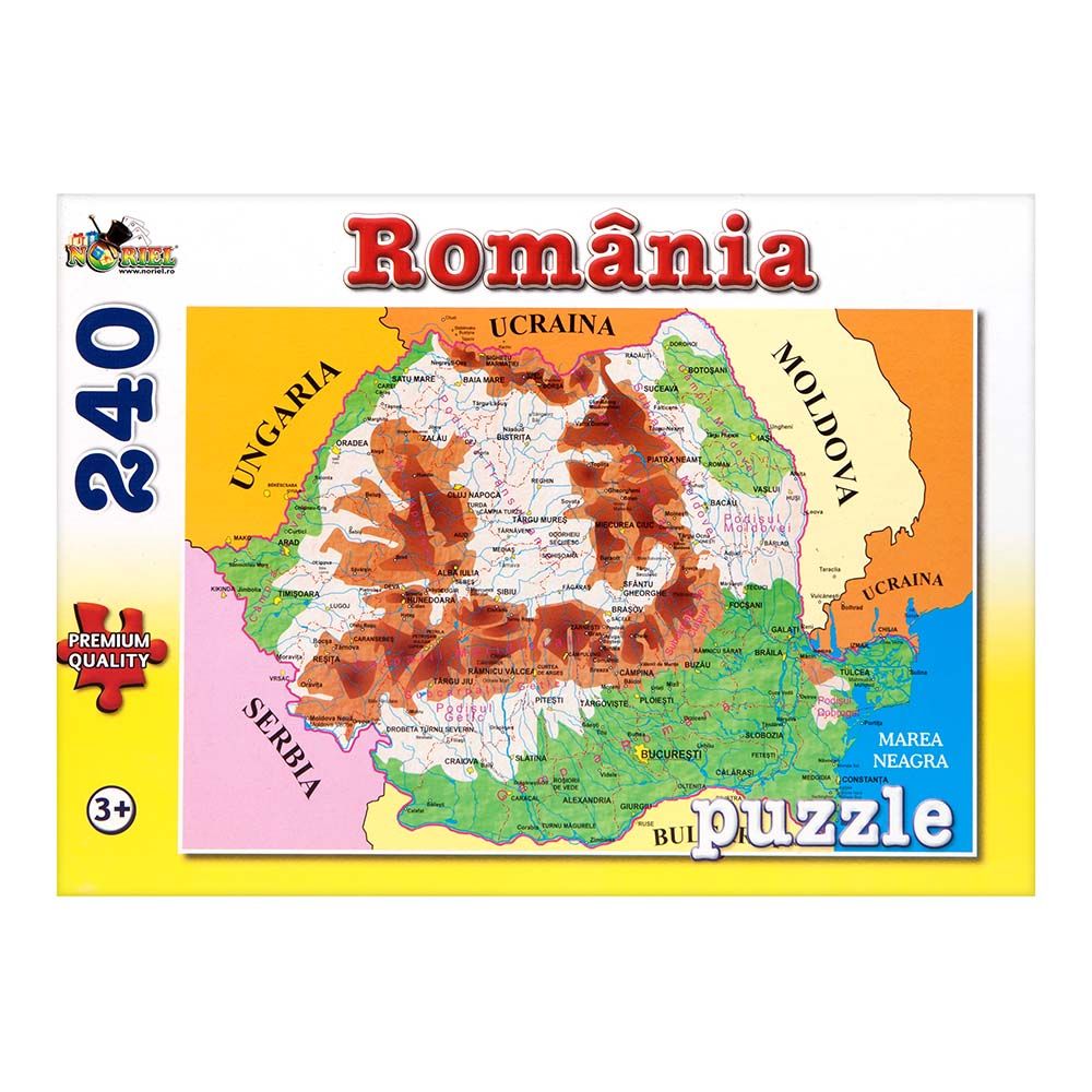 Puzzle NORIEL - Harta Romaniei, 240 piese