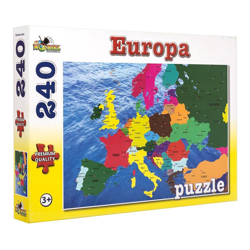 Puzzle Noriel Harta Europei, 240 piese