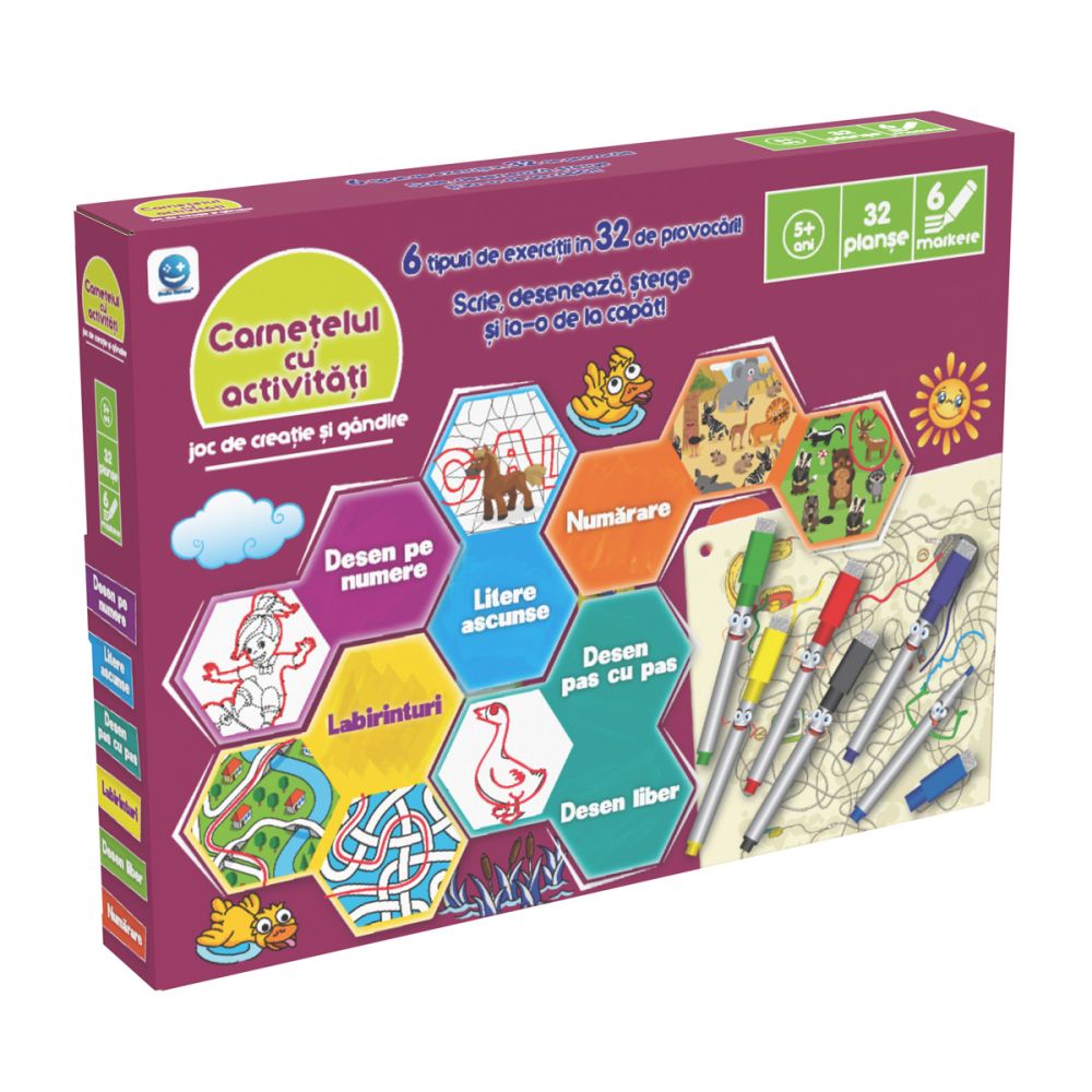 Joc de creatie si gandire, Smile Games, Carnetelul cu activitati