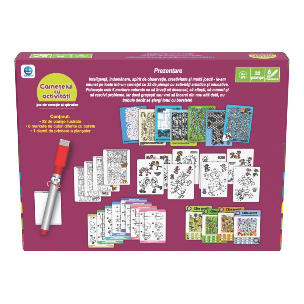 Joc de creatie si gandire, Smile Games, Carnetelul cu activitati