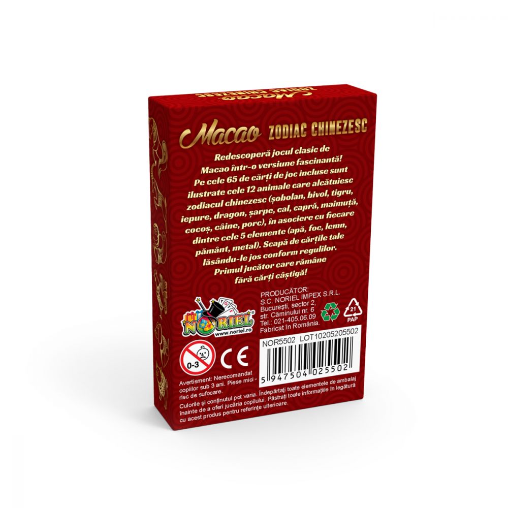 Carti de joc Macao zodiac chinezesc Noriel