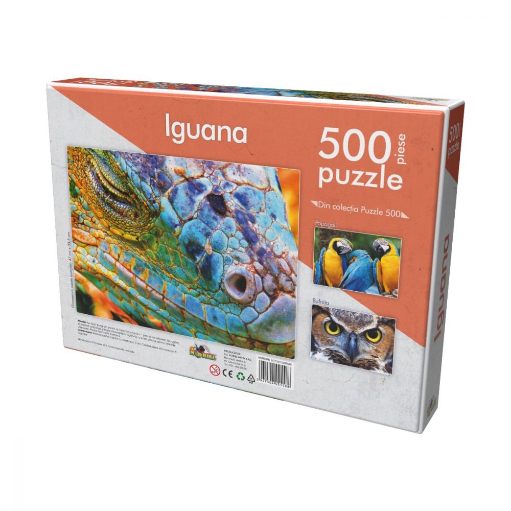 Puzzle clasic Noriel - Iguana, 500 piese