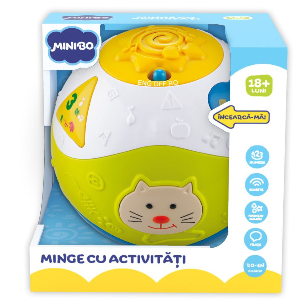 Jucarie bebelusi, Minibo, Minge cu activitati