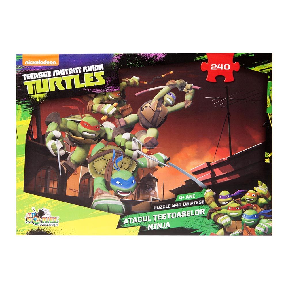 Puzzle Noriel Testoaselor Ninja - Atacul Testoaselor, 240 piese