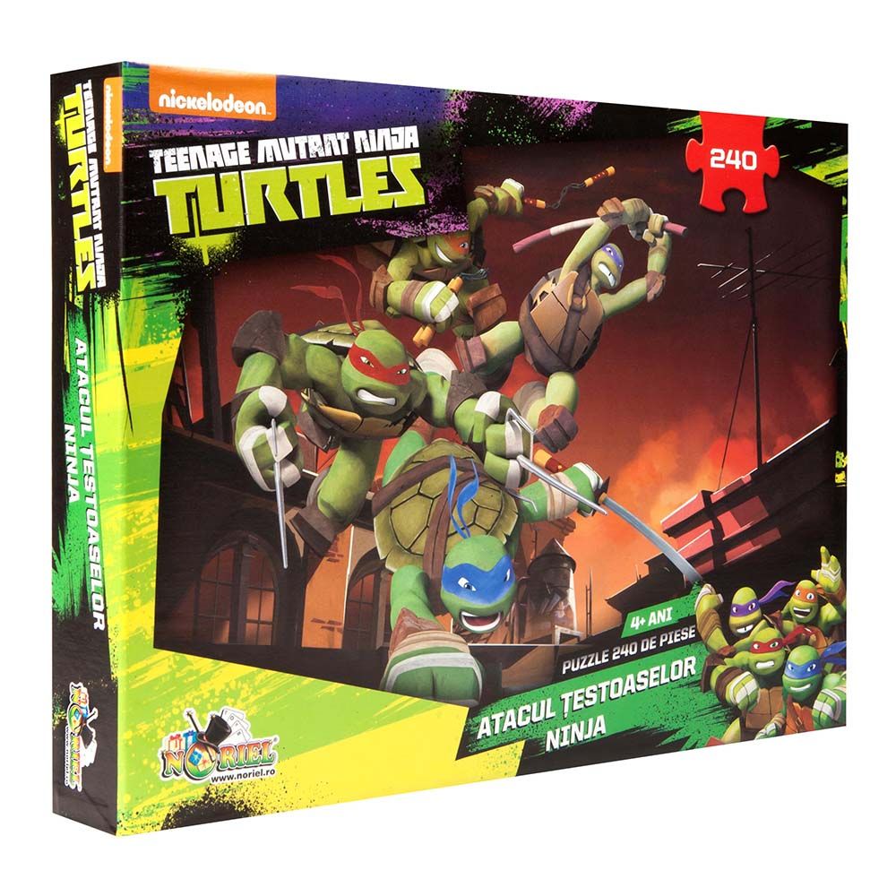 Puzzle Noriel Testoaselor Ninja - Atacul Testoaselor, 240 piese