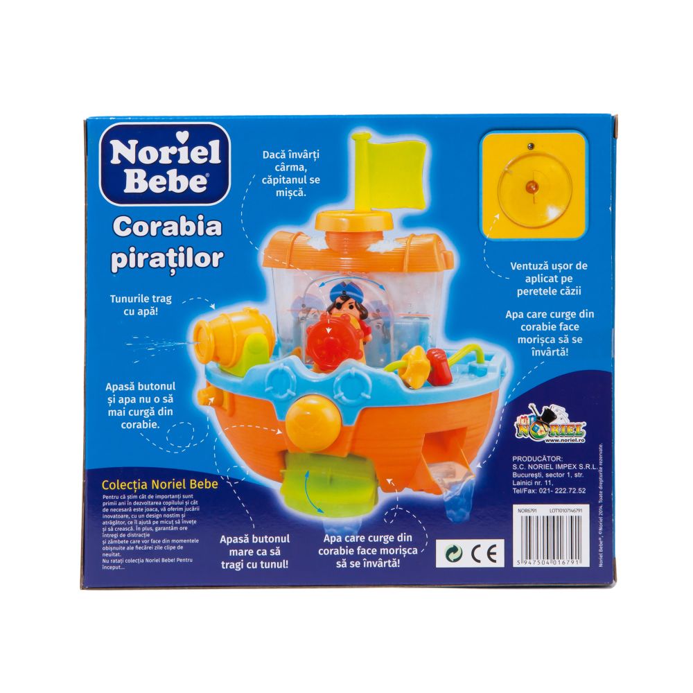 Jucarie de baie Noriel Bebe Corabia piratilor