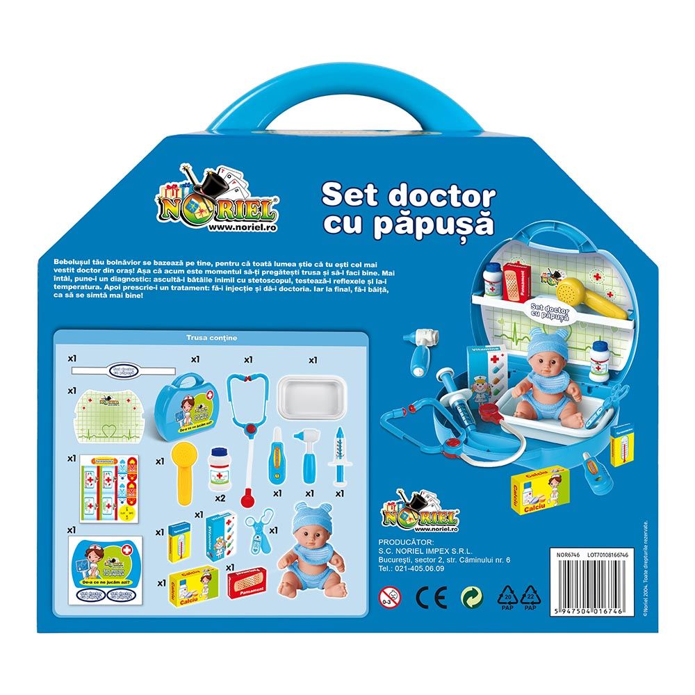 Noriel Kids - Set Doctor cu Papusa