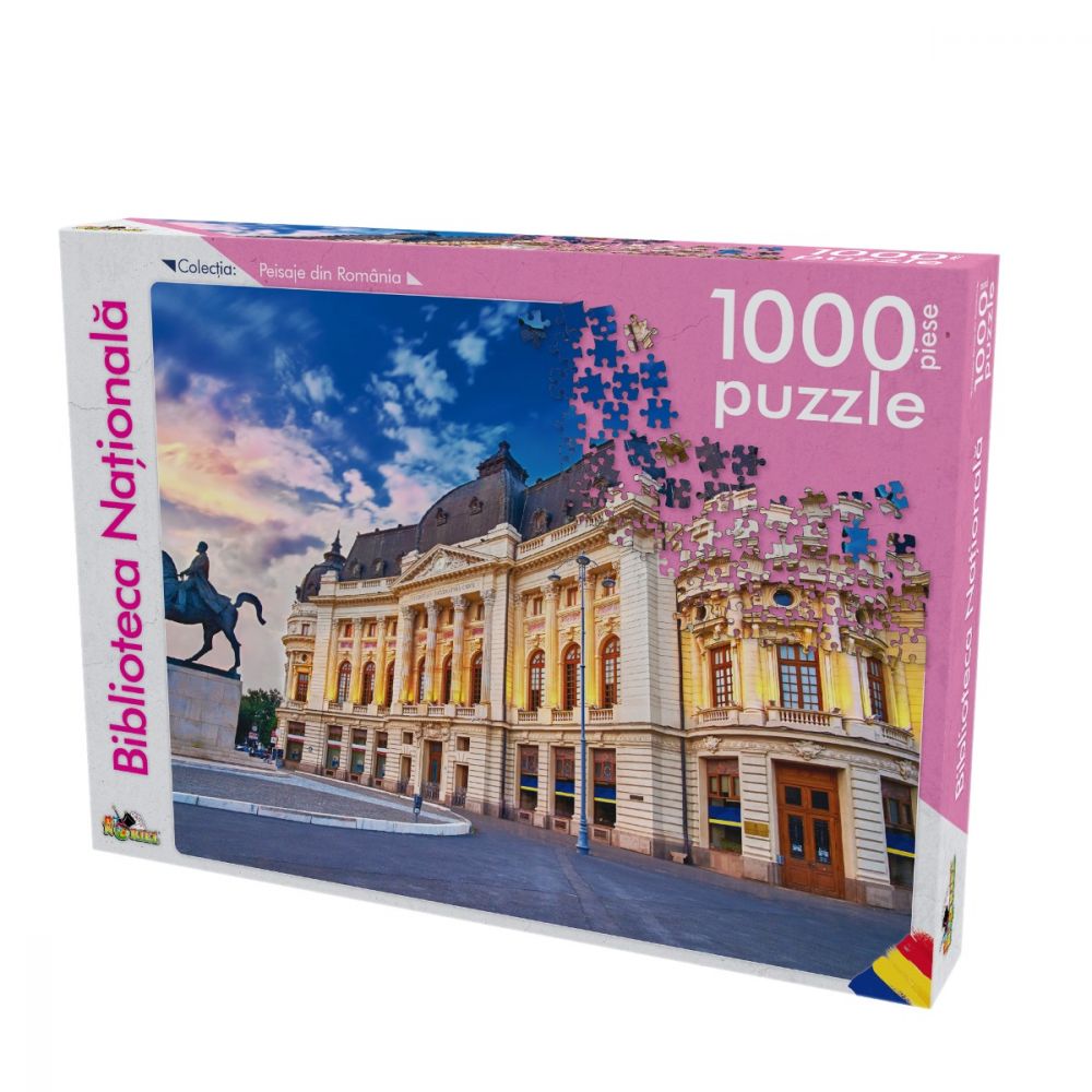 Puzzle Noriel - Peisaje din Romania - Biblioteca Nationala, 1000 Piese
