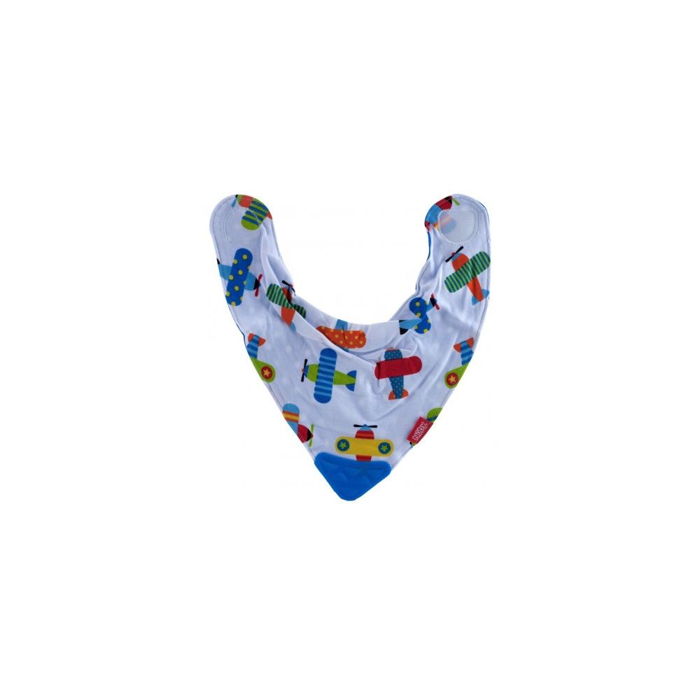 Nuby  Bavetica  cu triunghi pentru dentitie, Albastru