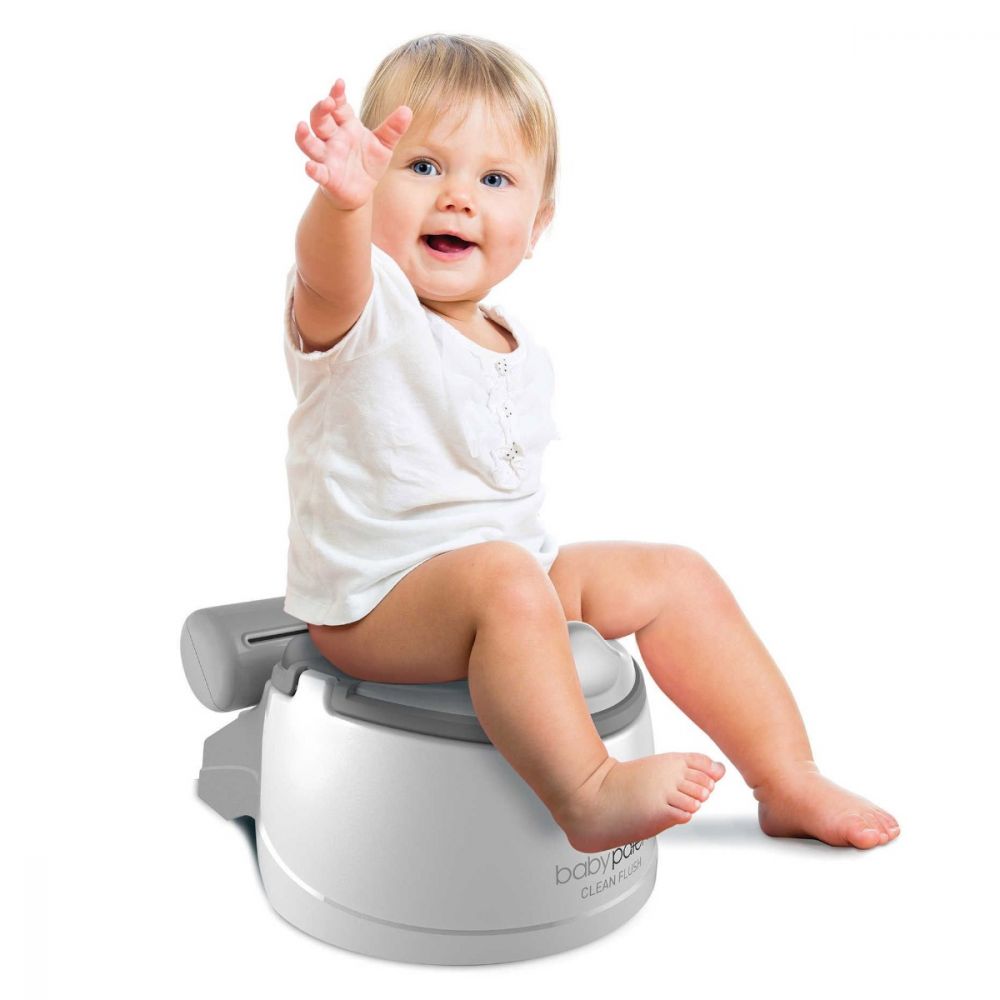 Olita Clean Flush Potty Baby Patent, Gri