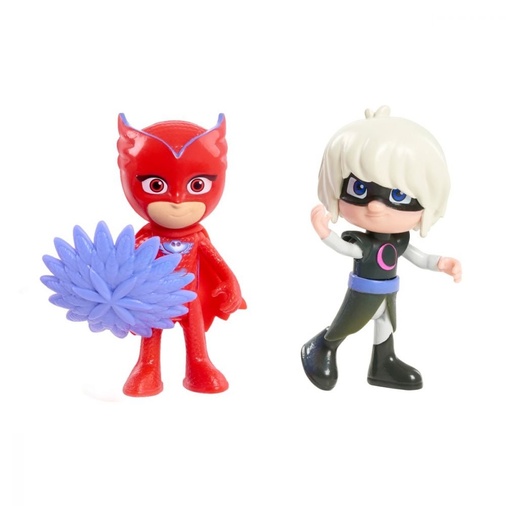 Set figurine Pj Masks Hero and Villain, Owlette si Luna Girl 95777
