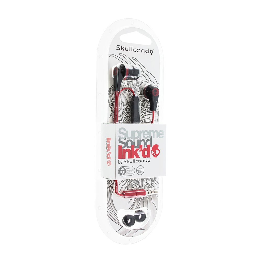 Pachet casti SKULLCANDY Ink'd Black/Red Mic + Kendama SWEETS KENDAMAS F3 Solid - Gold
