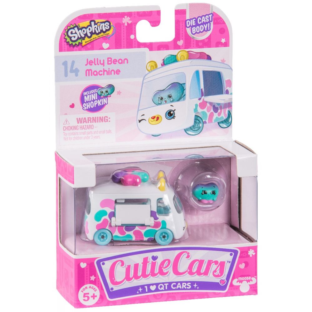 Pachet masinuta cu figurina Cutie Cars Jelly Bean Seria 1