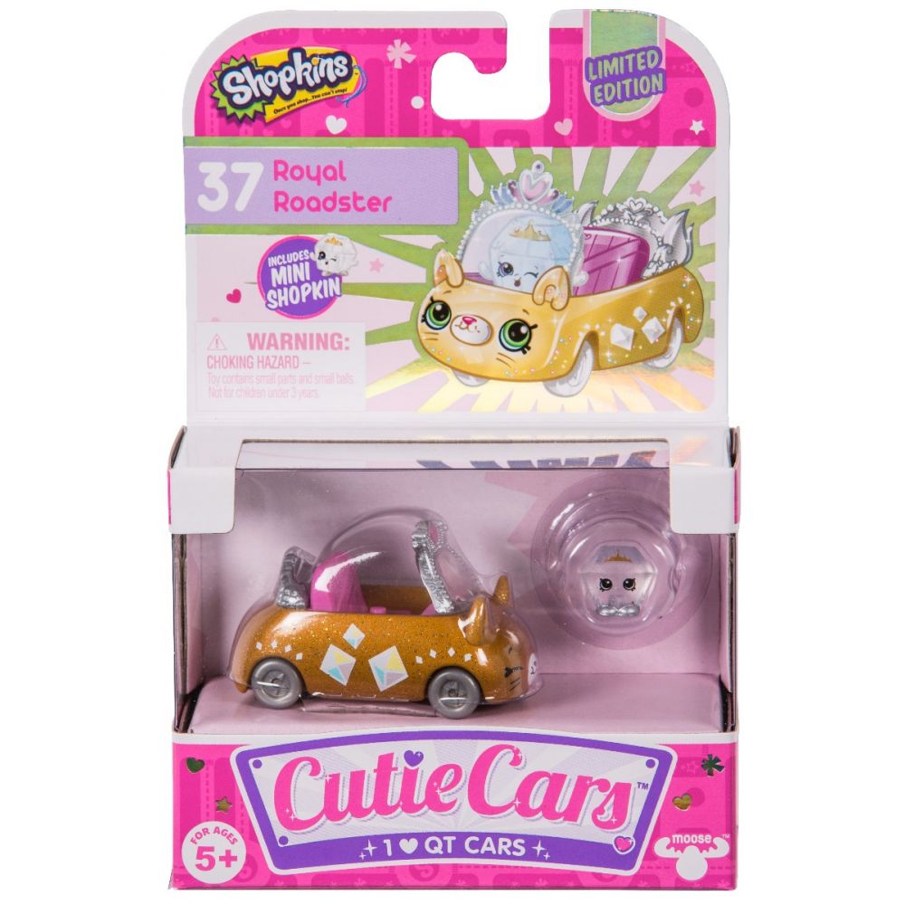 Pachet masinuta cu figurina Cutie Cars Royal Roadster Seria 1