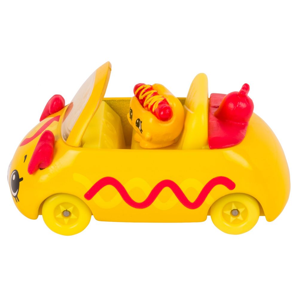 Pachet masinuta cu figurina Cutie Cars Hotdog Hotrod Seria 1