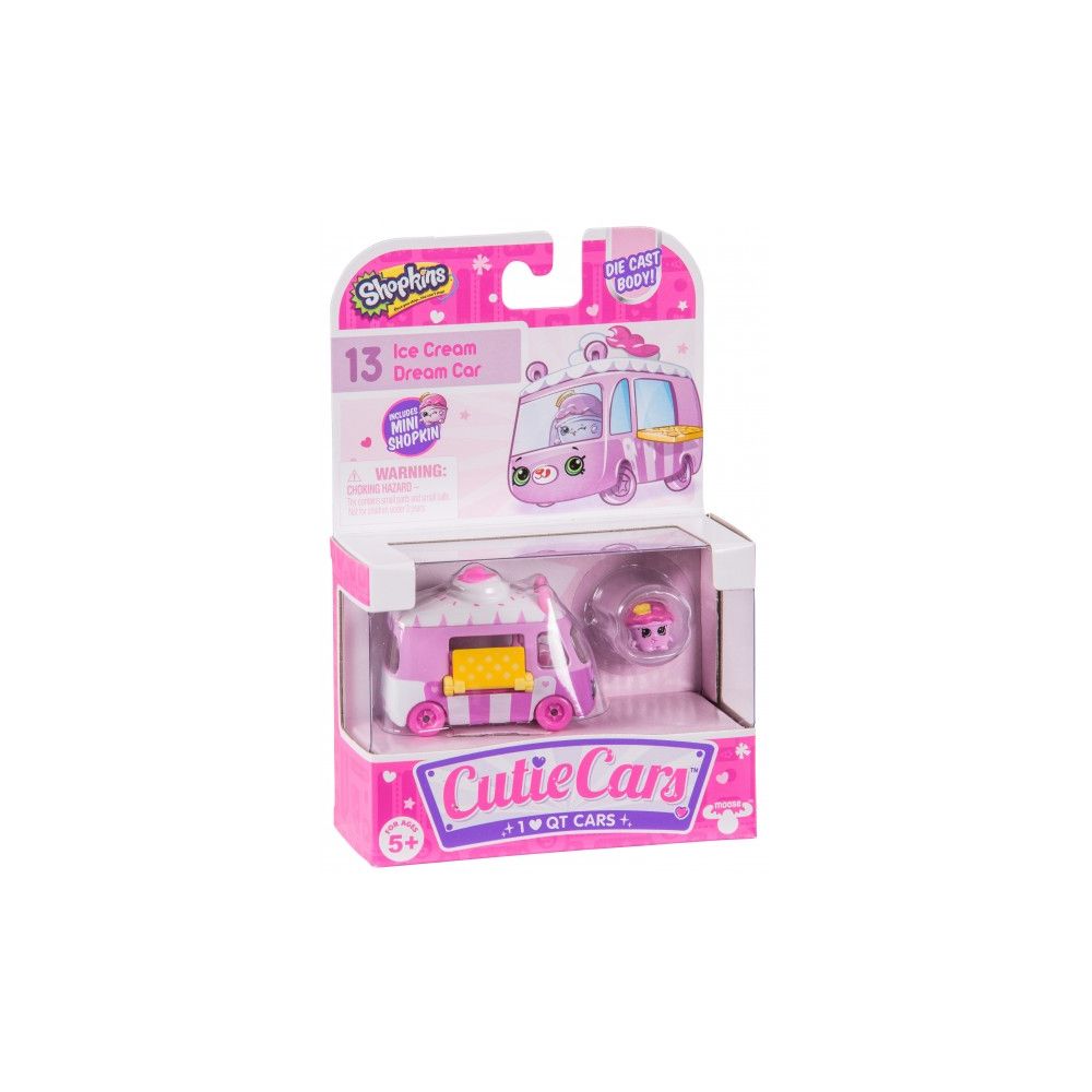 Pachet masinuta cu figurina Cutie Cars, Ice Cream Dream Car, Seria 1