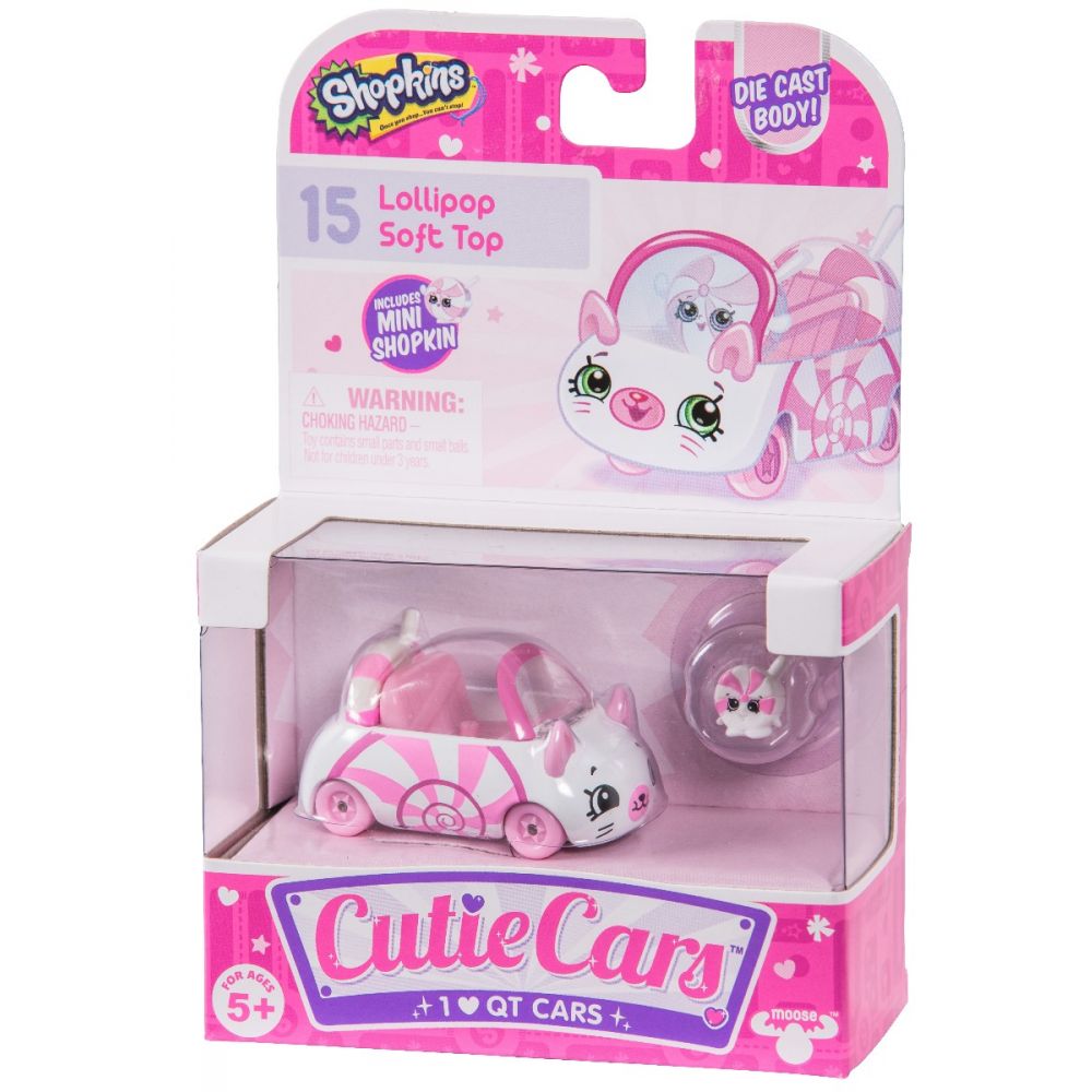 Pachet masinuta cu figurina Cutie Cars, Lollipop, Seria 1