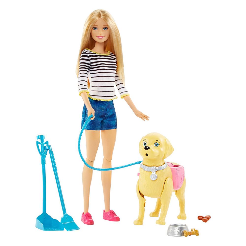 Papusa Barbie cu catel de companie