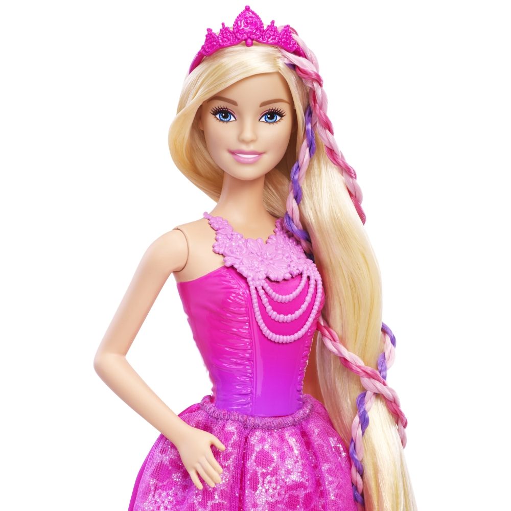 Papusa Barbie Regatul parului fara sfarsit - Printesa Rasuceste si Coafeaza