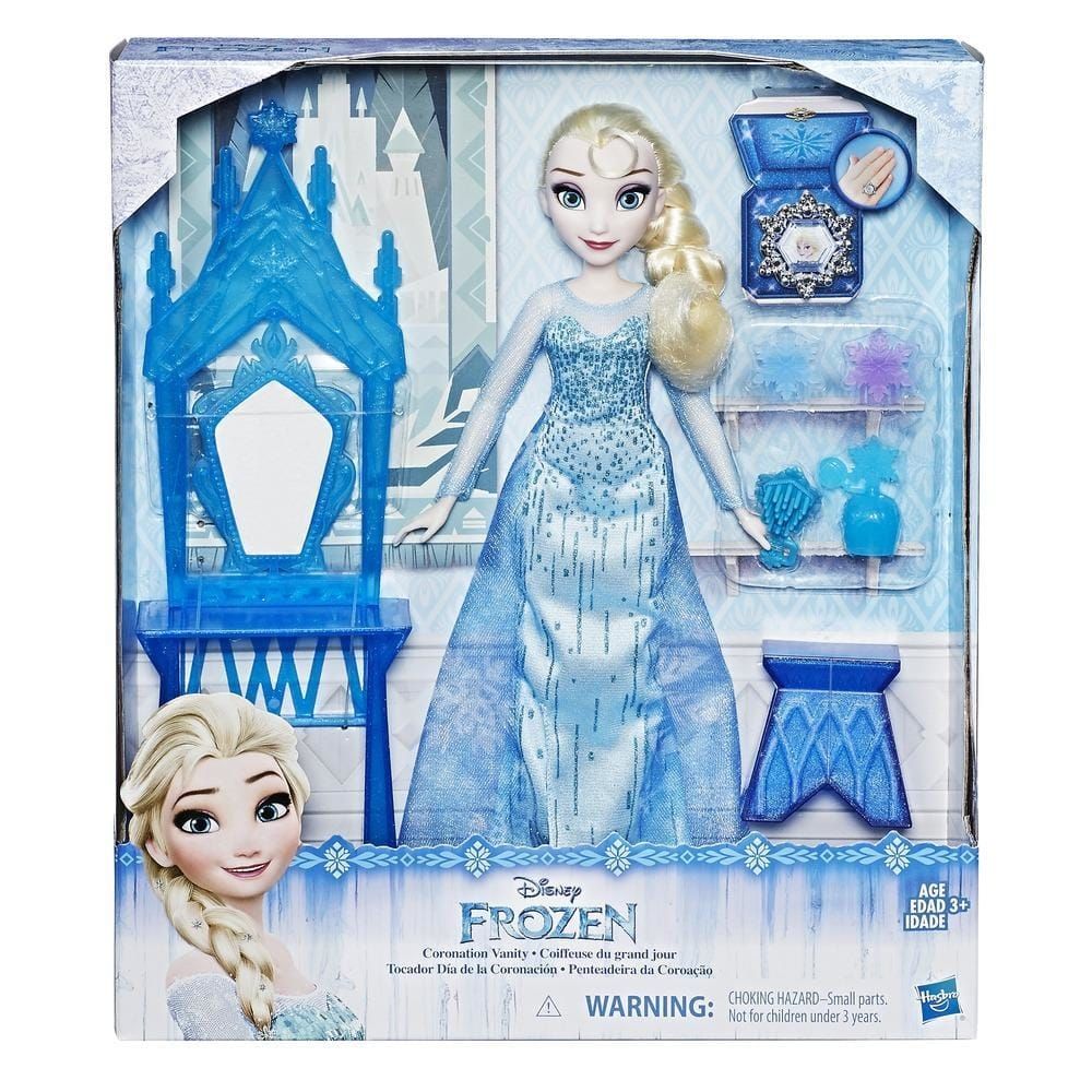 Papusa Disney Frozen - Elsa si masuta de infrumusetare