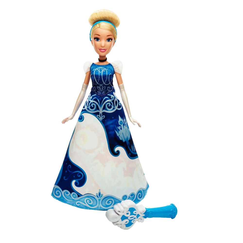 Papusa Disney Princess Cenusareasa cu rochie magica