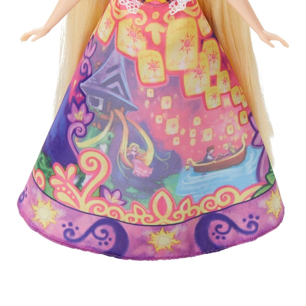 Papusa Disney Princess Rapunzel cu rochie magica