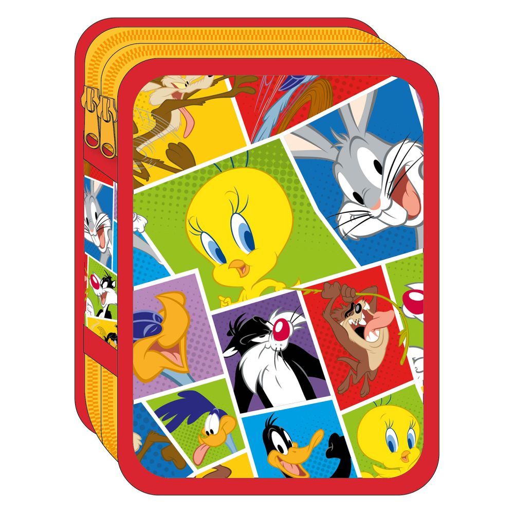 Penar 2 compartimente Looney Tunes 21x5 cm