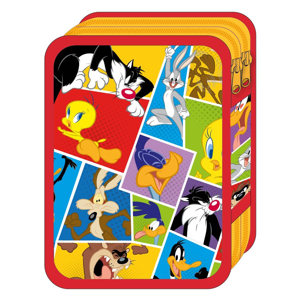 Penar 2 compartimente Looney Tunes 21x5 cm