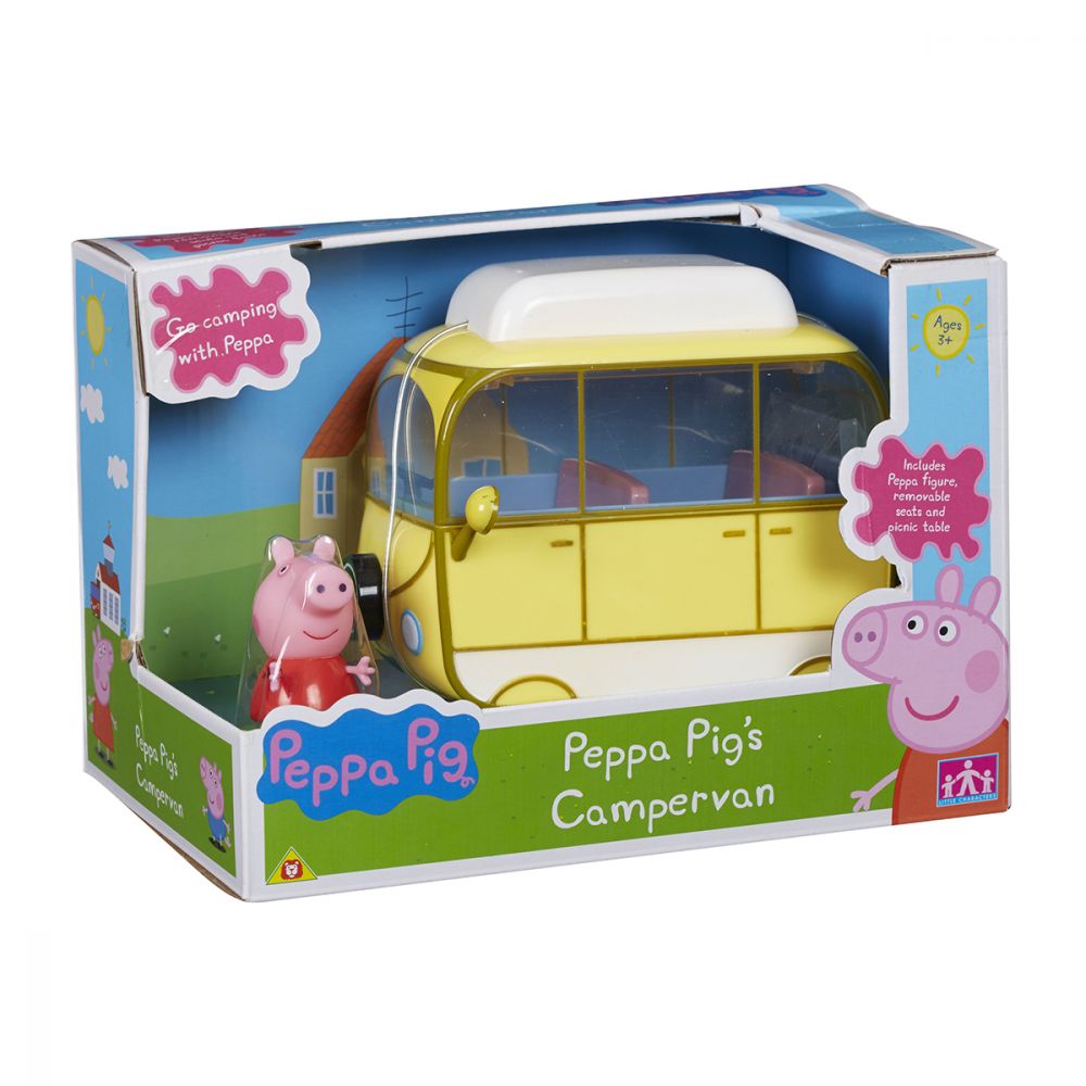Set Peppa Pig, Figurina Peppa cu autorulota