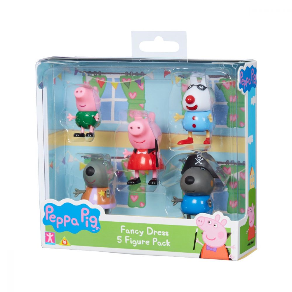 Set 5 figurine Peppa Pig Fancy Dress W2
