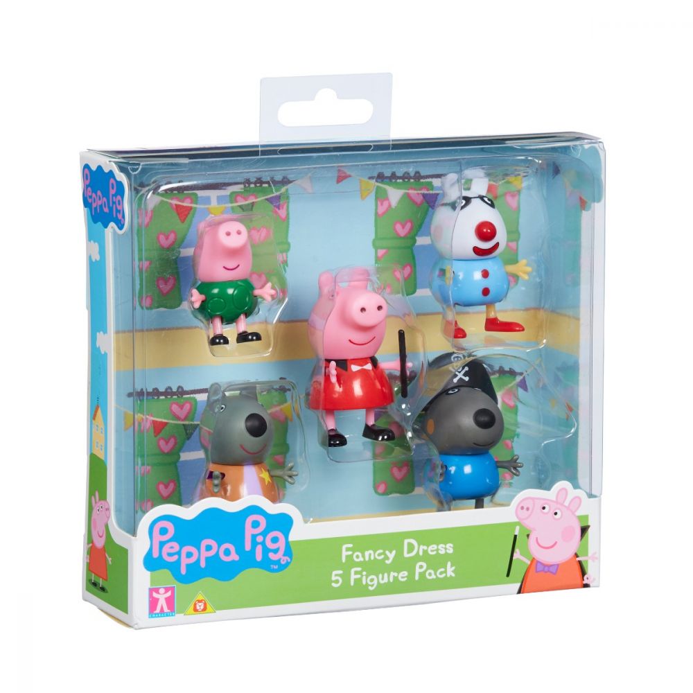 Set 5 figurine Peppa Pig Fancy Dress W2