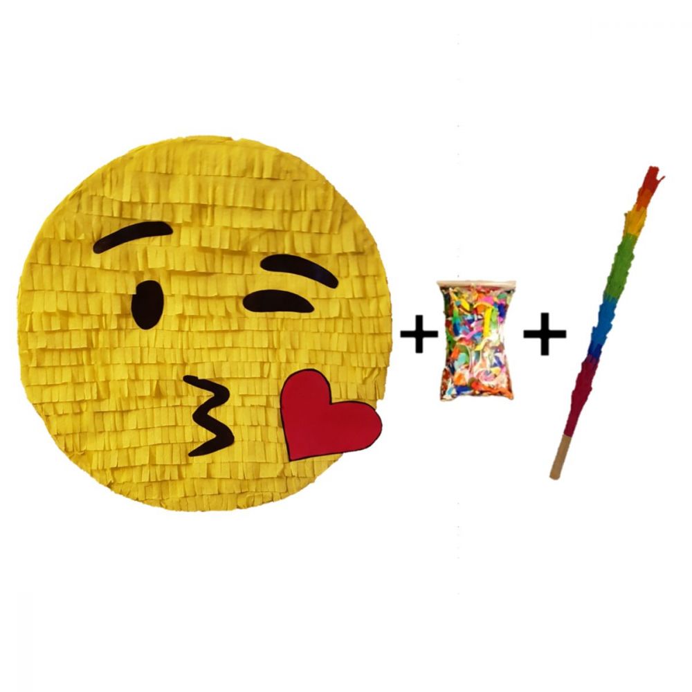 Pinata cu bat si confetti Emoji Pupic, PinaStar