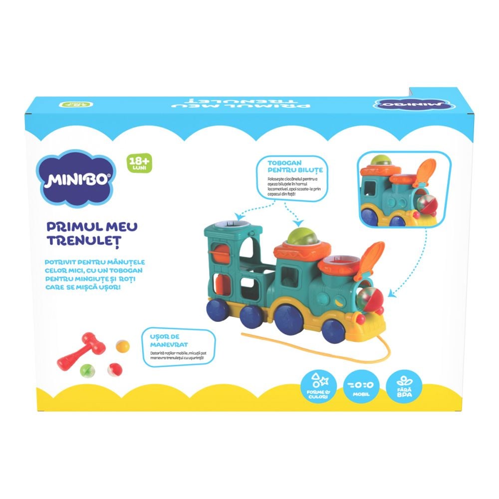 Jucarie bebelusi, Minibo, Trenulet cu mingiute
