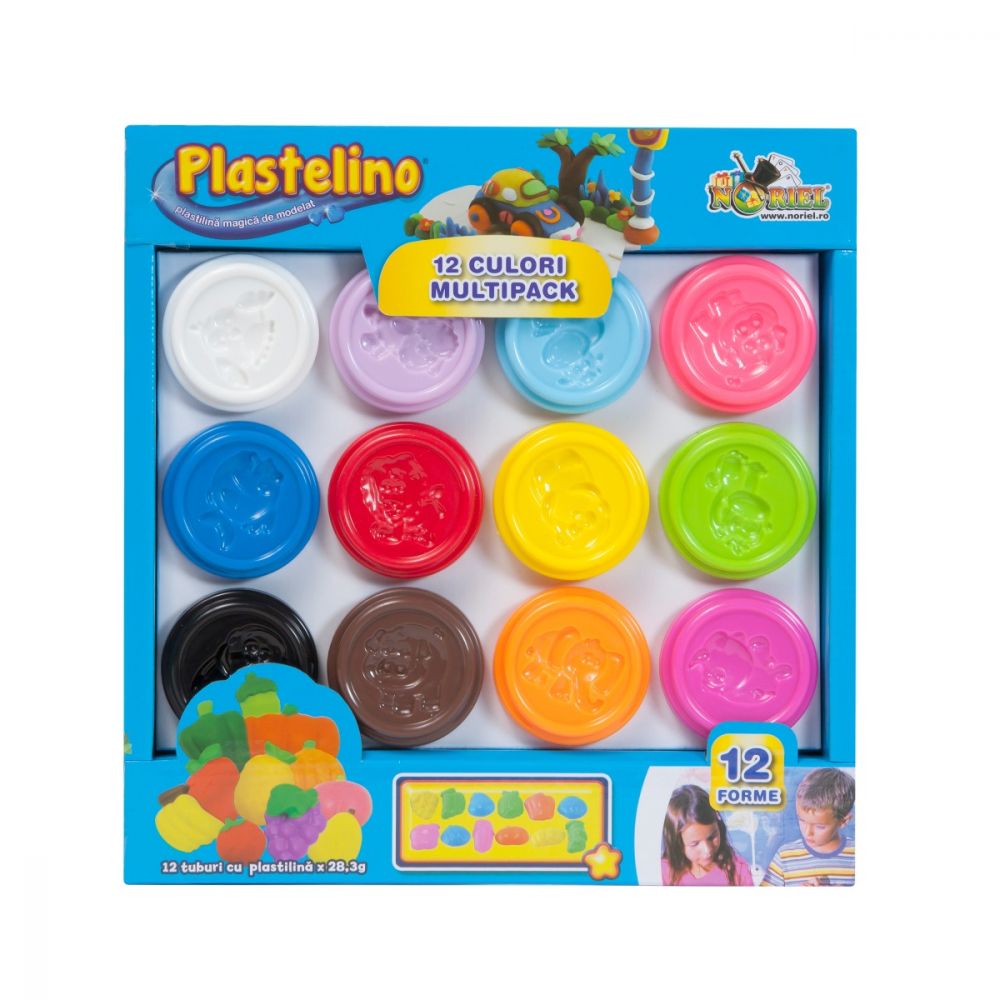 agricultori Gândi necesitate  Plastelino - Set 12 culori de Plastilina | Noriel