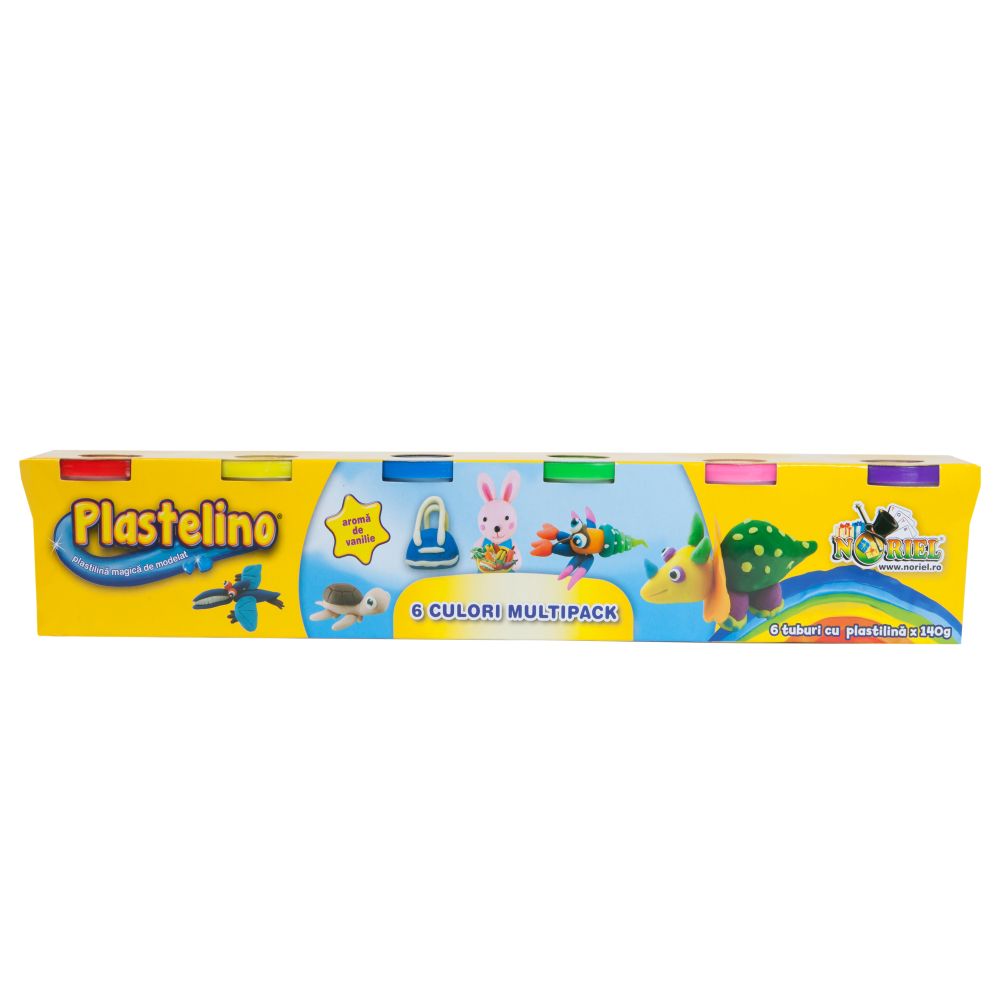 Plastelino - Multipack, 6 culori de Plastilina