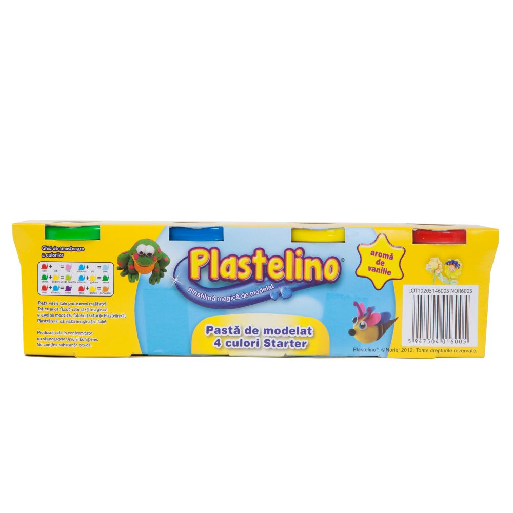 Plastelino - Plastilina Starter cu 4 culori