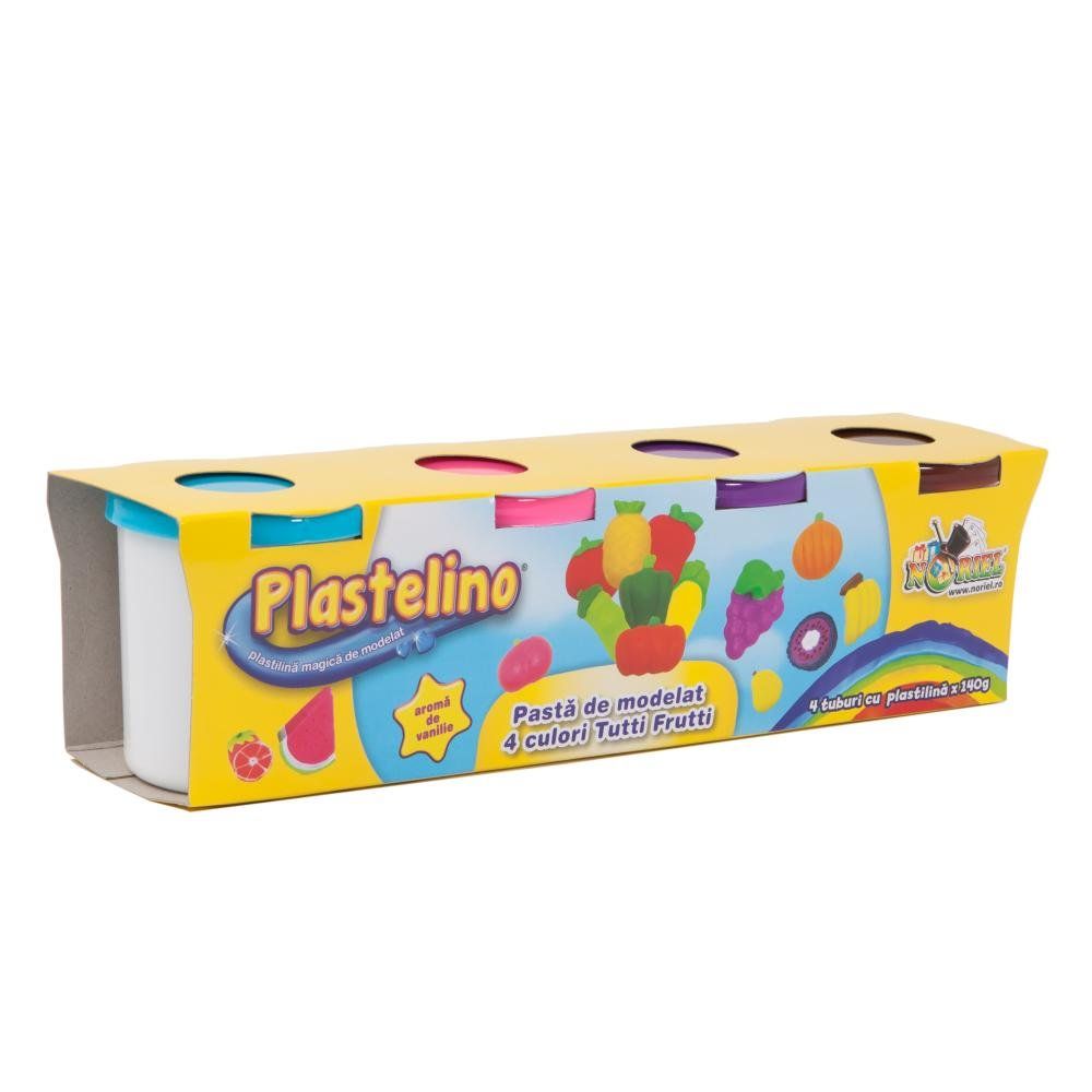 Plastelino - Tutti Frutti, 4 culori de plastilina