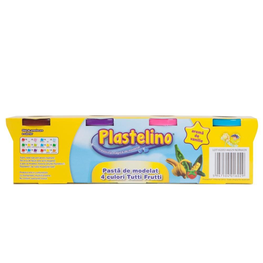 Plastelino - Tutti Frutti, 4 culori de plastilina