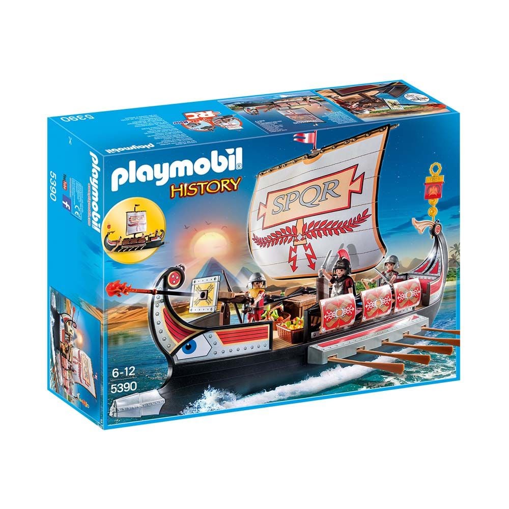 Set de constructie Playmobil History - Nava razboinicilor romani (5390)