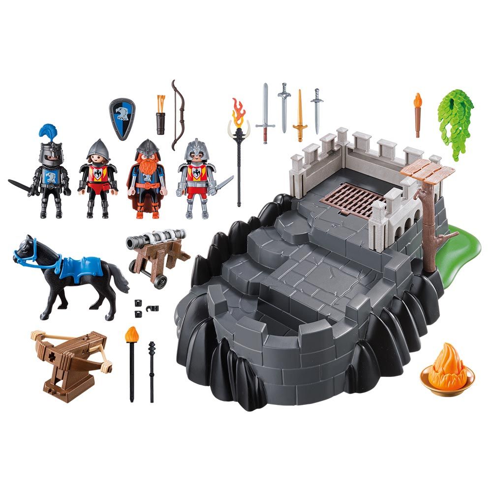 Set de constructie Playmobil Knights - Fortul cavalerilor dragoni (6627)
