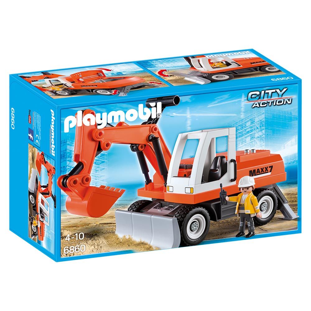 Set de constructie Playmobil City Action - Excavator (6860)