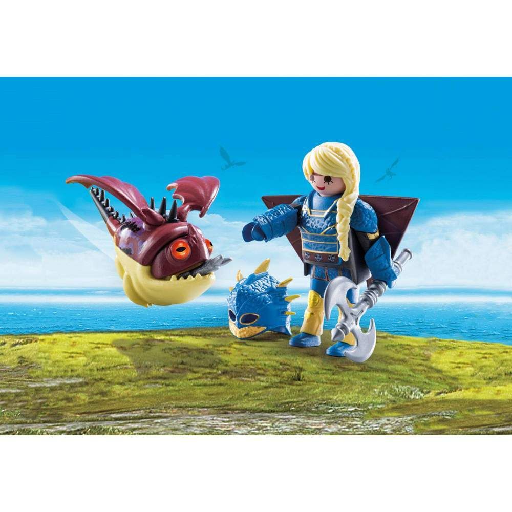 Set Playmobil Dragons - Astrid si Hobgobbler (70041)