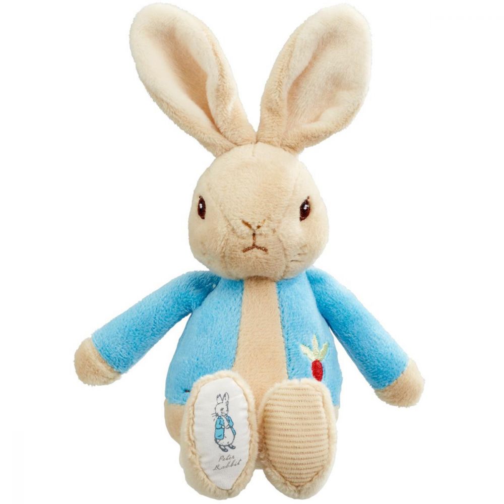 Jucarie bebe zornaitoare Peter Rabbit, 20 cm