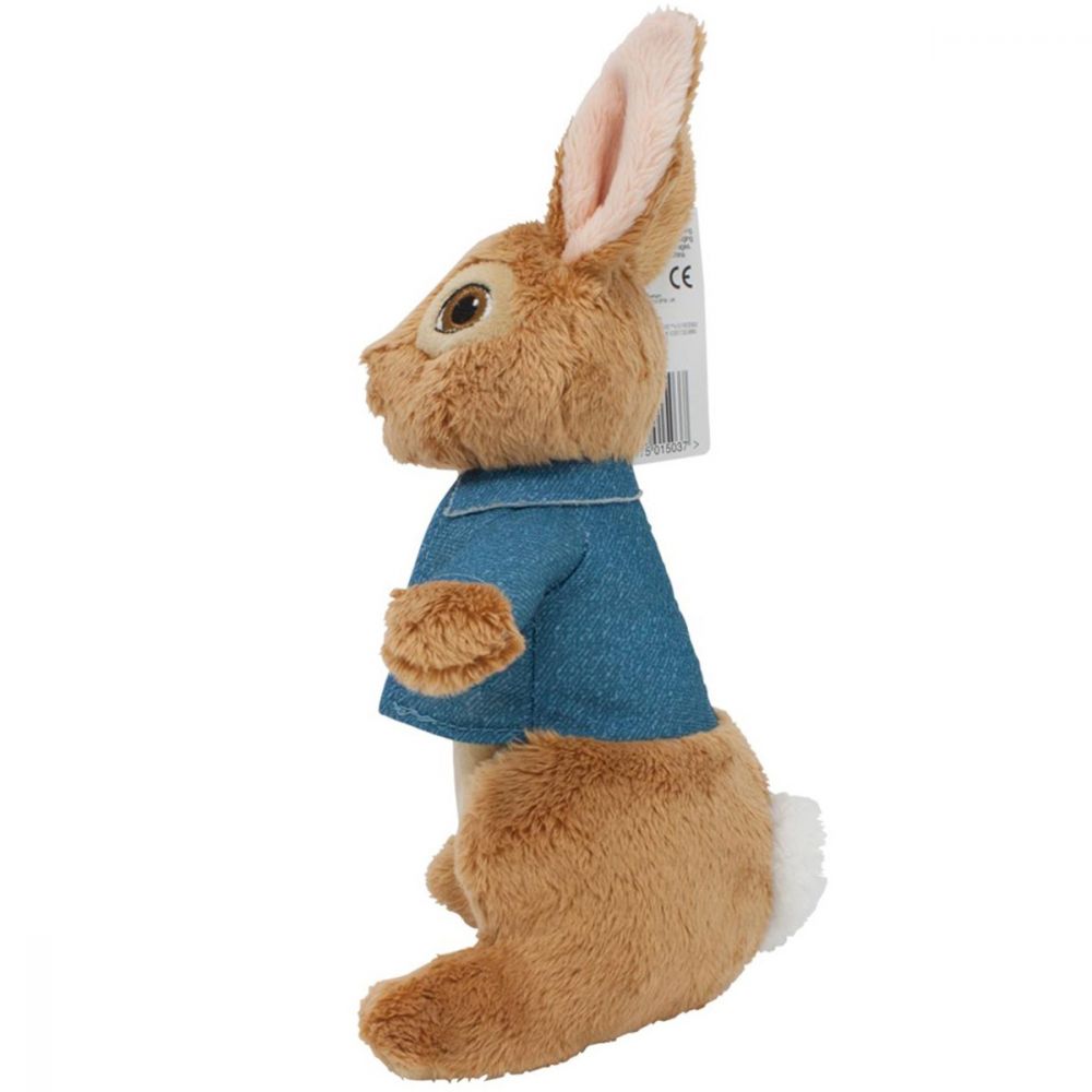 Jucarie bebe de plus Peter Rabbit Movie, Albastru, 23 cm