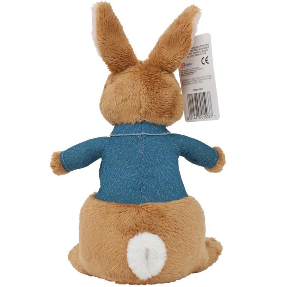 Jucarie bebe de plus Peter Rabbit Movie, Albastru, 23 cm