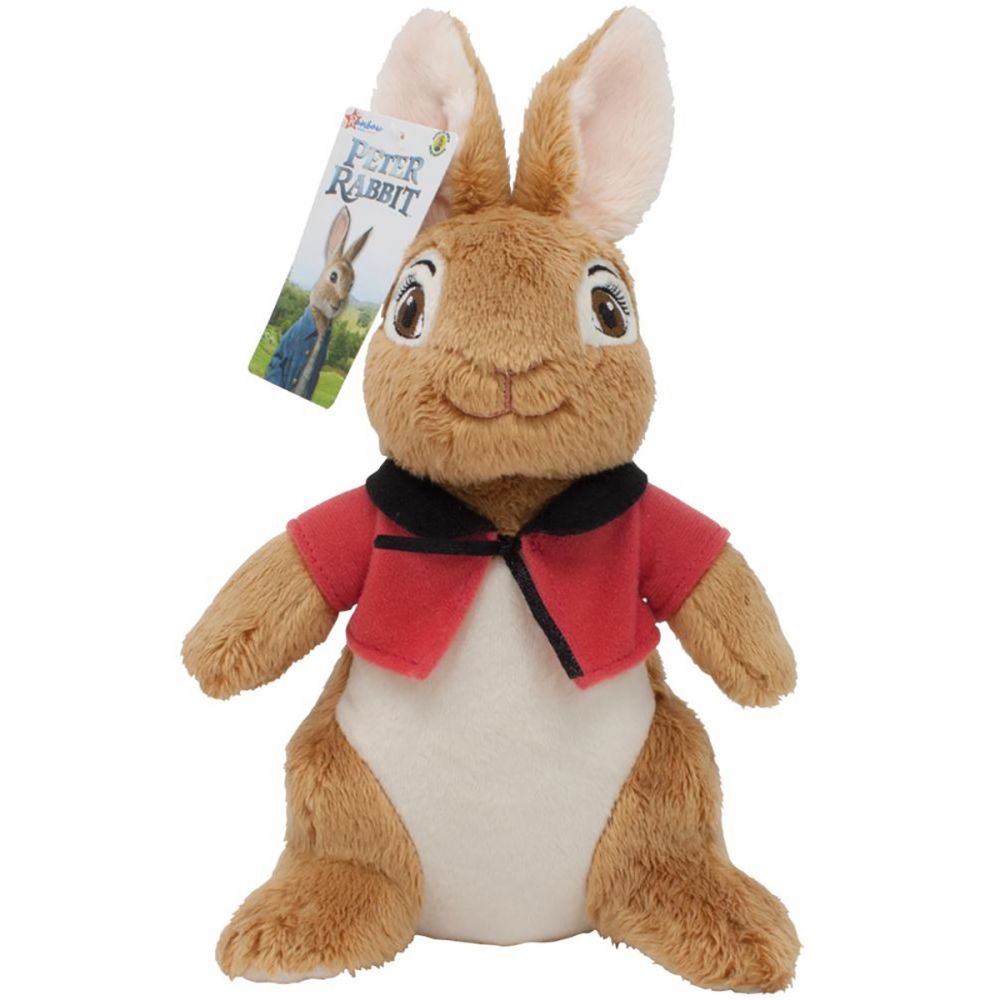 Jucarie bebe de plus Peter Rabbit Movie, Flopsy, Rosu, 23 cm